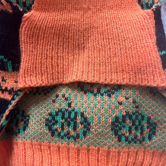 Halloween Dog Sweater with Multi Pumpkin Smiley Face, Small- EUC - Picture 3 of 6